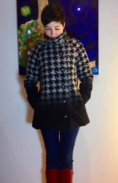 Houndstooth view B Closet Case Clare Coat