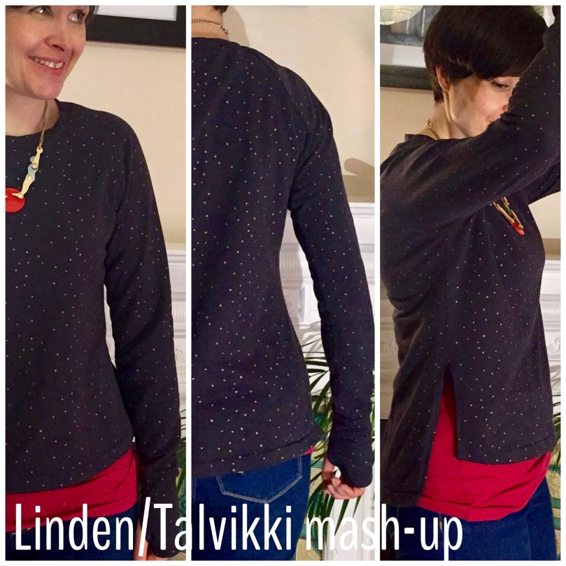 Linden-Talvikki sweatshirt mash-up